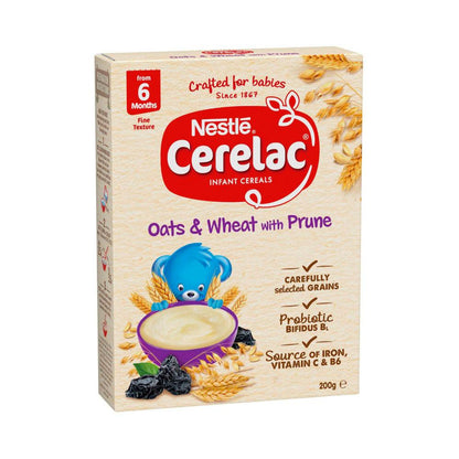 Nestle Cerelac Baby Cereal Oats & Wheat With Prune Baby Food From 6 Months - 200g