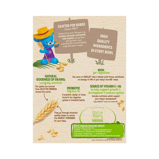 Nestle Cerelac Baby Cereal Oats & Wheat With Prune Baby Food From 6 Months - 200g