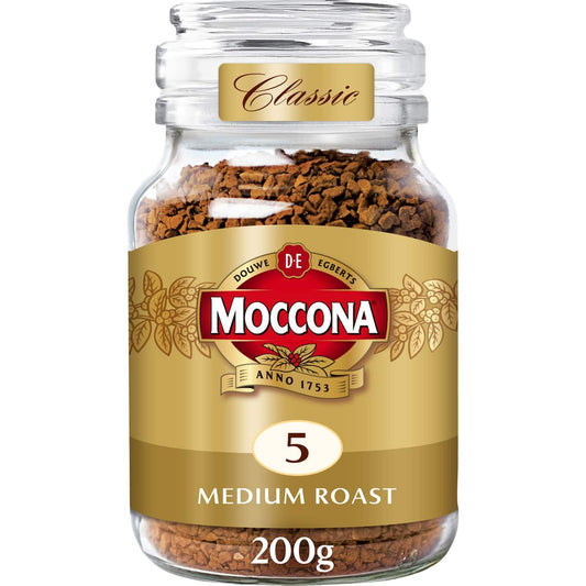 Moccona Freeze Dried Instant Coffee Classic Medium Roast 200g
