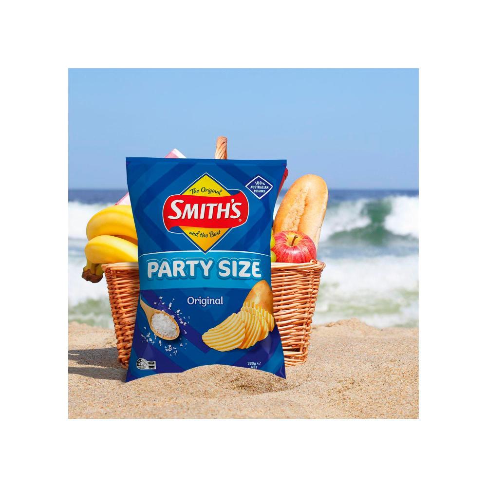 Smith's Crinkle Cut Potato Chips Party Bag Original - 380g