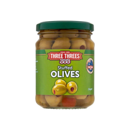 Three Threes Stuffed Olives - 250g