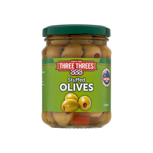 Three Threes Stuffed Olives - 250g