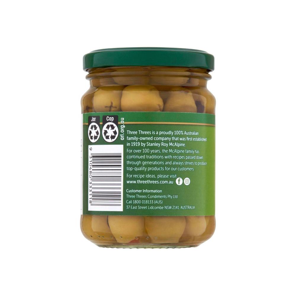 Three Threes Stuffed Olives - 250g