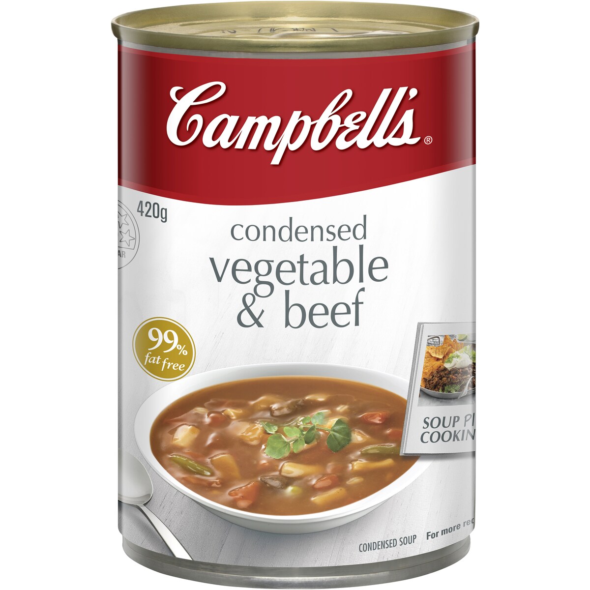 Campbells Condensed Soup Vegetable & Beef 420g