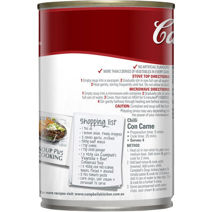 Campbells Condensed Soup Vegetable & Beef 420g