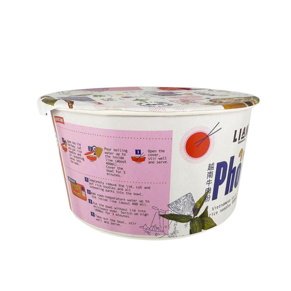 Lian Pho Bo Rice Noodles Bowl Beef Flavour - 70g