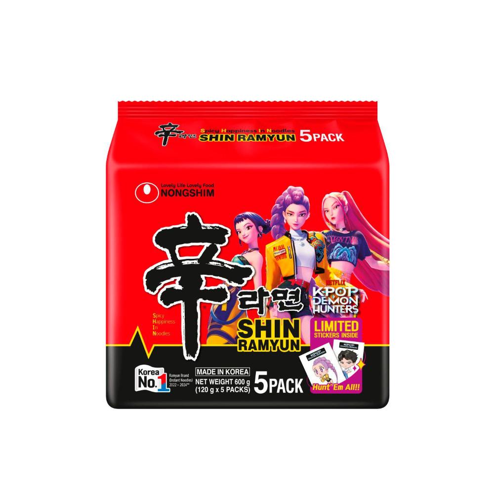 Nongshim Shin Ramyun Noodle 5 Pack - 600g