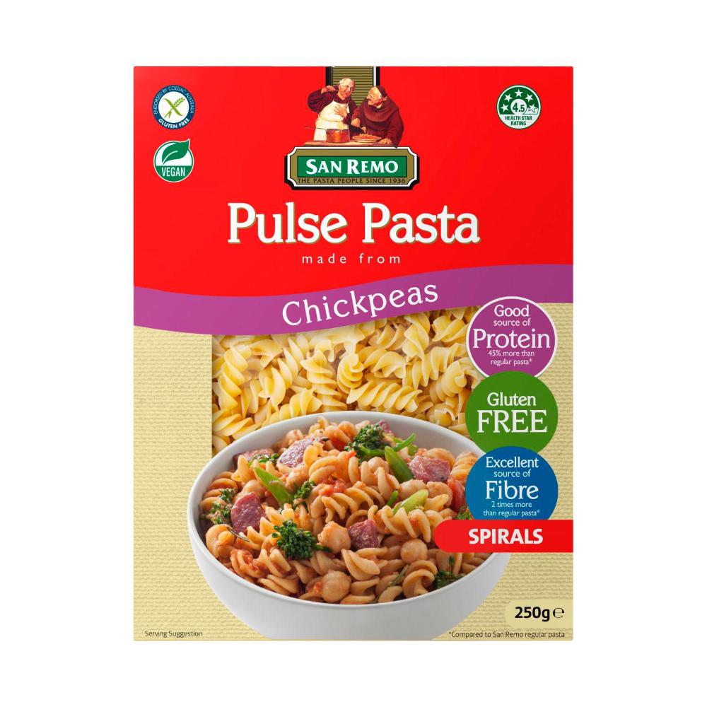 San Remo Chickpeas Spirals Pulse Pasta - 250g