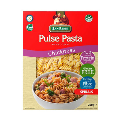 San Remo Chickpeas Spirals Pulse Pasta - 250g