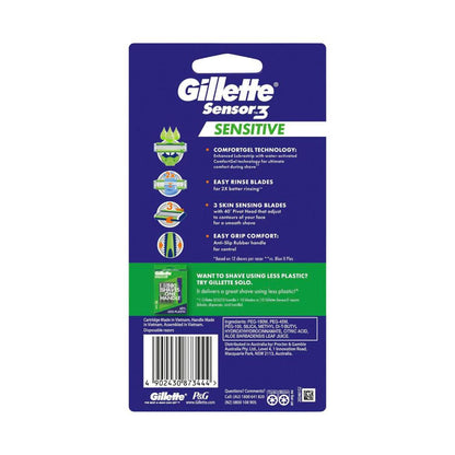 Gillette Sensor 3 Sensitive Disposable Razors - 4 pack