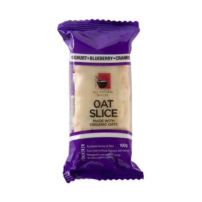 All Natural Bakery Oat Slices Yoghurt Blueberry & Cranberry - 100g