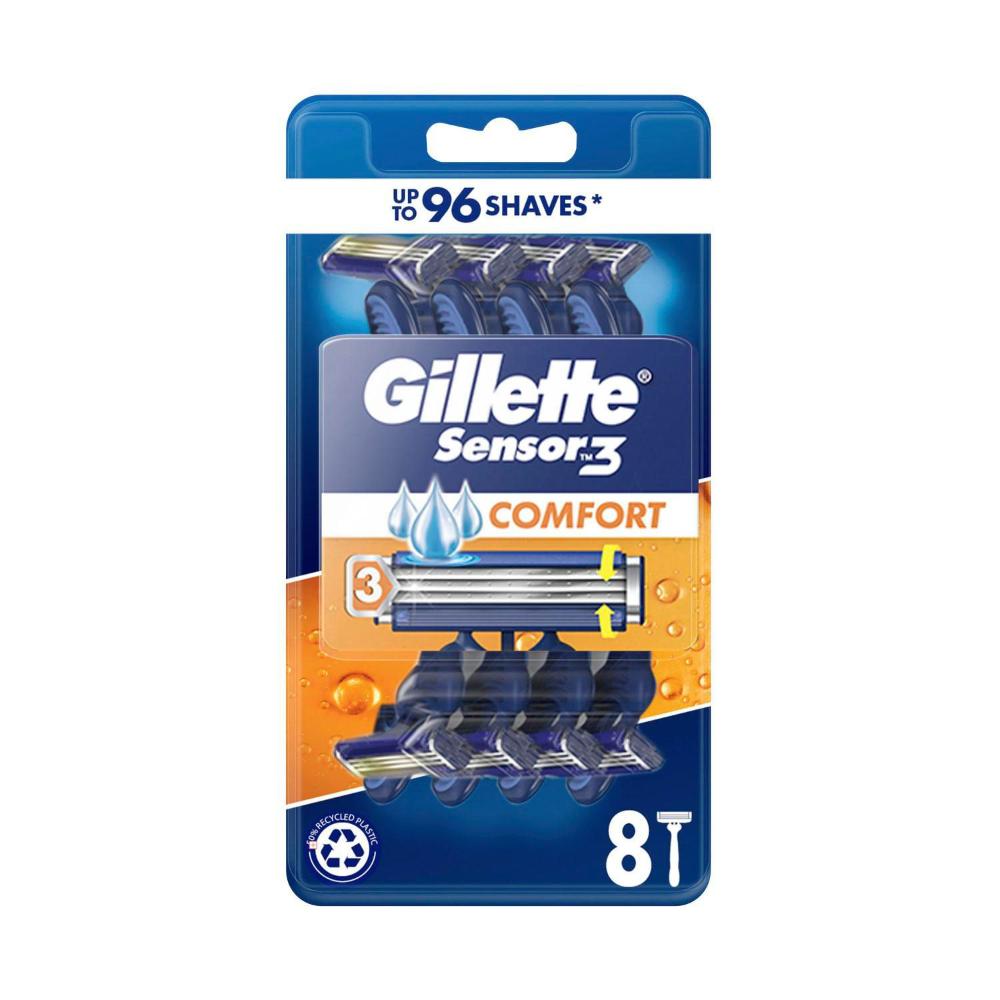 Gillette Sensor 3 Comfort Disposable Razors - 8 pack