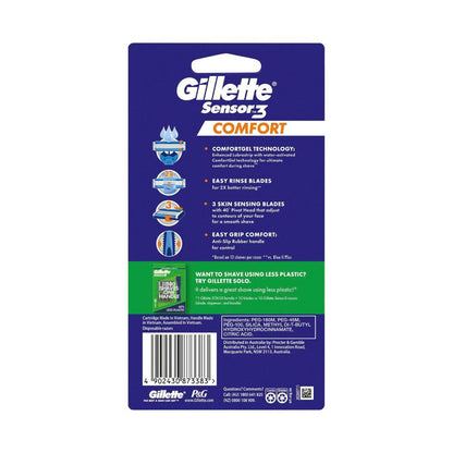 Gillette Sensor 3 Comfort Disposable Razors - 8 pack