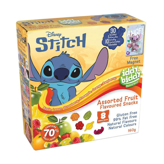 Iddy Biddy Assorted Fruit Flavoured Snacks 8 Pack - 160g