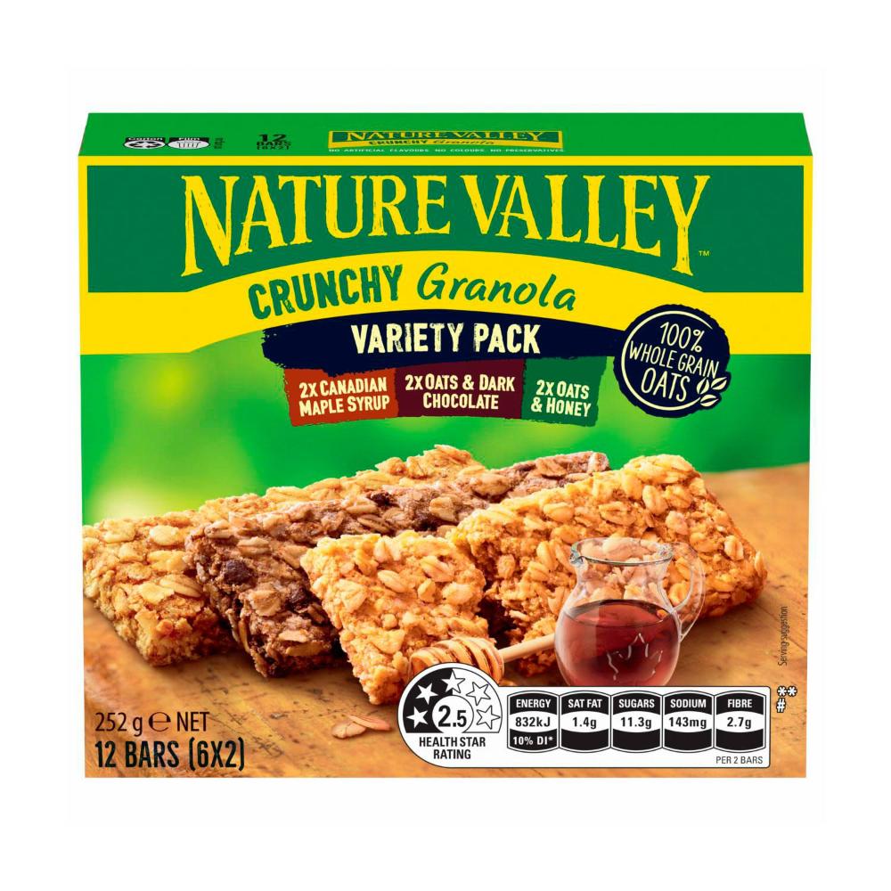 Nature Valley Crunchy Variety 6 Twin Bars - 252g