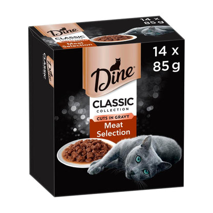Dine Daily Cat Food Meat Selection 14x85g - 14 pack