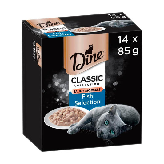 Dine Daily Cat Food Fish Selection 85g - 14 pack