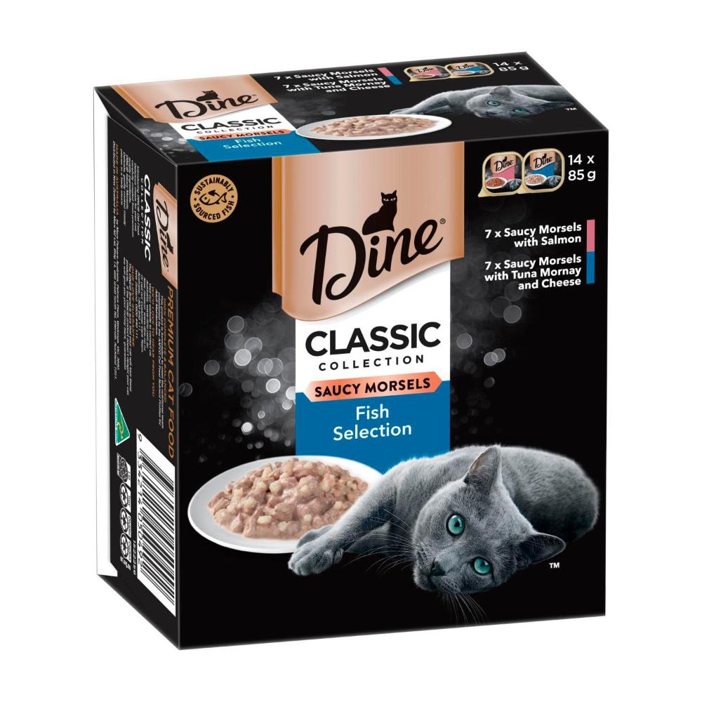 Dine Daily Cat Food Fish Selection 85g - 14 pack