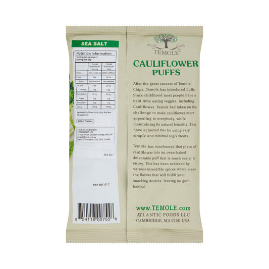 Temole Sea Salt Cauliflower Puffs - 56g
