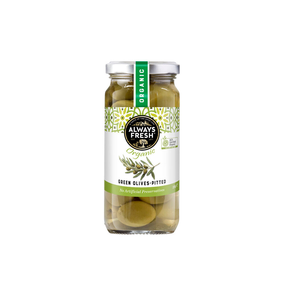 Always Fresh Organic Green Olives - 220g