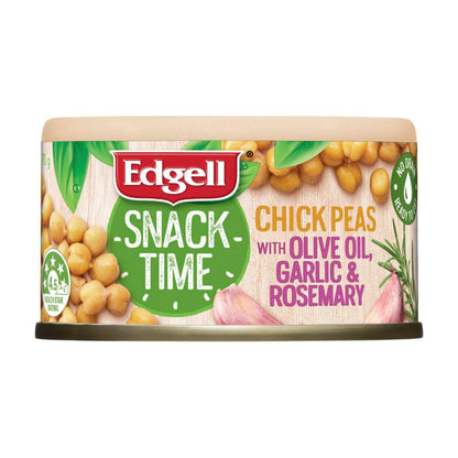 Edgell Snack Time Chick Peas Olive Oil Garlic & Rosemary - 70g