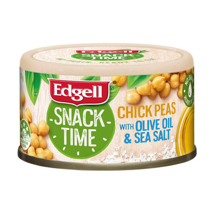 Edgell Snack Time Chick Peas With Olive Oil & Seasalt - 70g