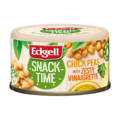 Edgell Snack Time Chick Peas With Zesty Vinaigrette - 70g