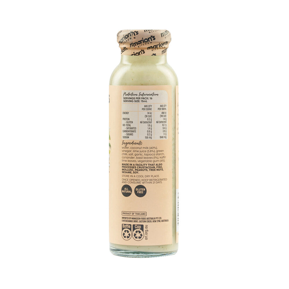 Marion's Kitchen Thai Basil Lime & Coconut Salad Dressing - 240mL