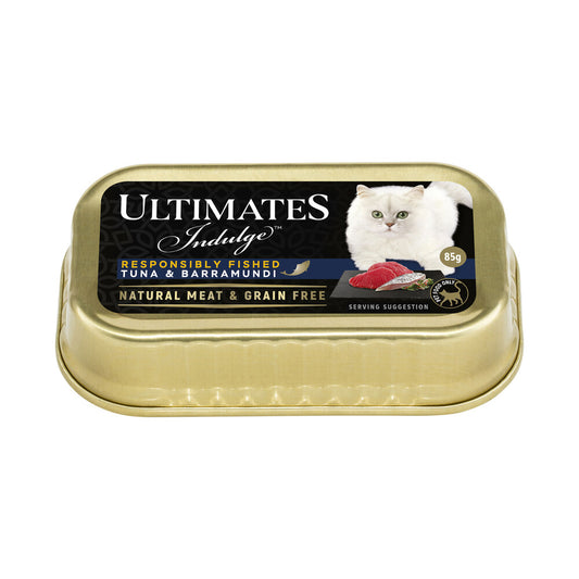 Ultimates Indulge Responsibly Fished Tuna & Barramundi Cat Food Canned - 85g