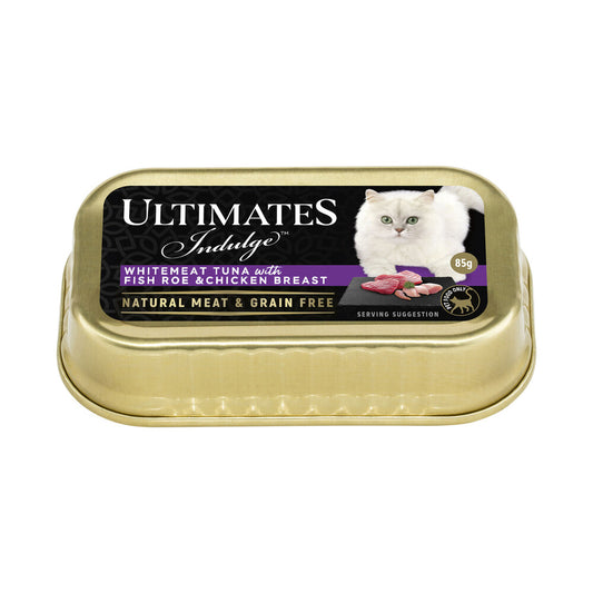 Ultimates Indulge Whitemeat Tuna With Fish Roe & Chicken Breast Adult Cat Food - 85g