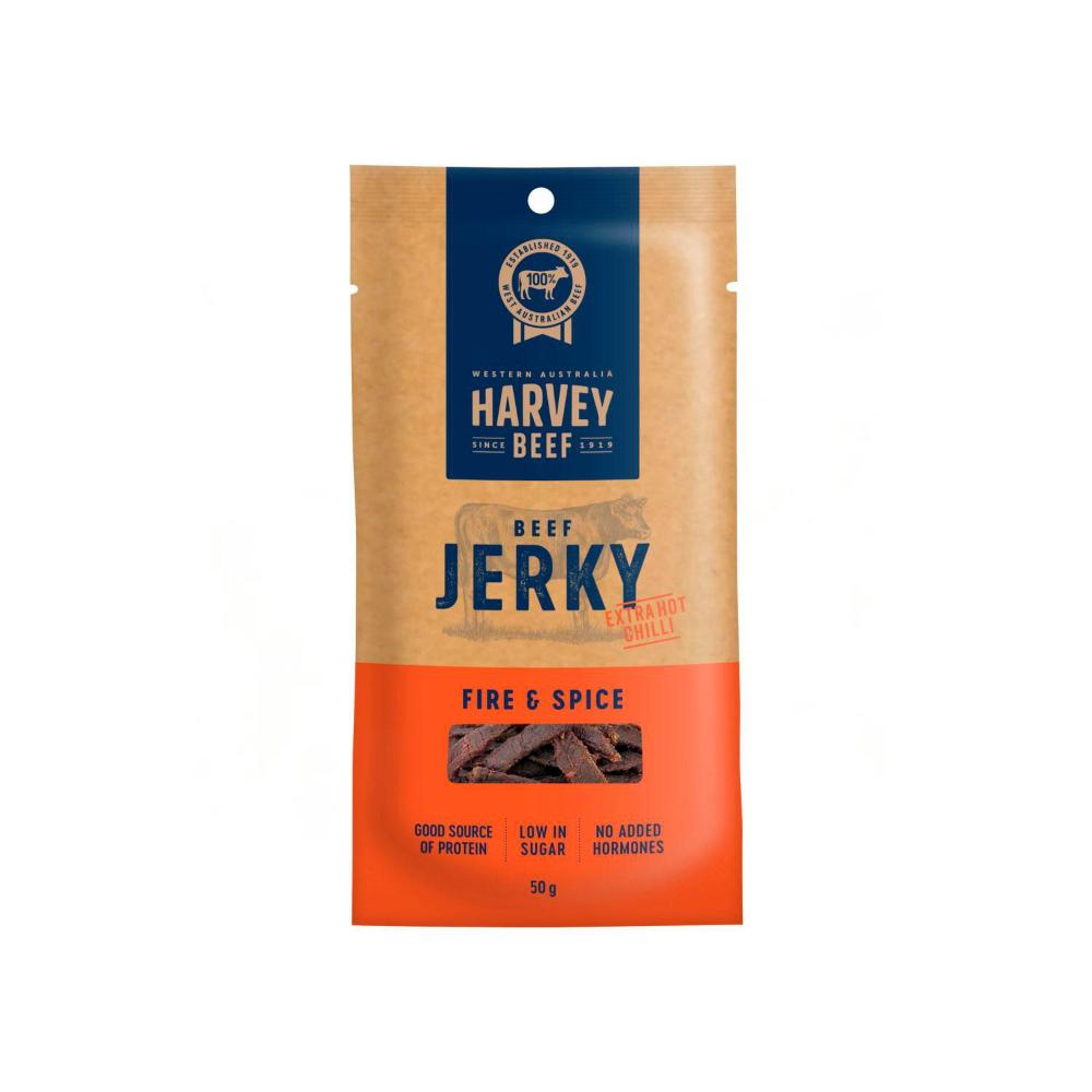 Harvey Beef Fire & Spice Jerky - 50g