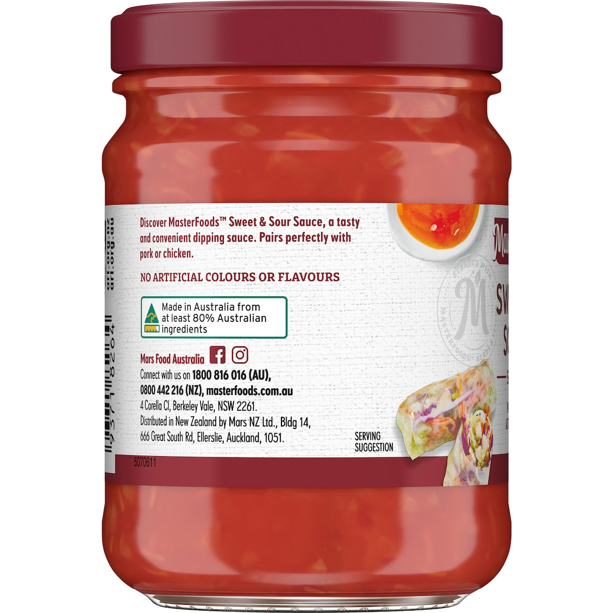 MasterFoods Sweet & Sour Sauce 270g