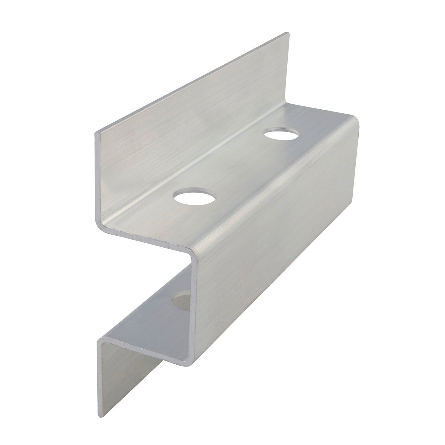 Tuff Edge Brushed Alloy Aluminium Dual Connector - 2 Pack