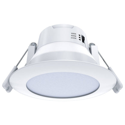 Arlec Tri Colour Dimmable LED Downlight - 6W - 107mm - White