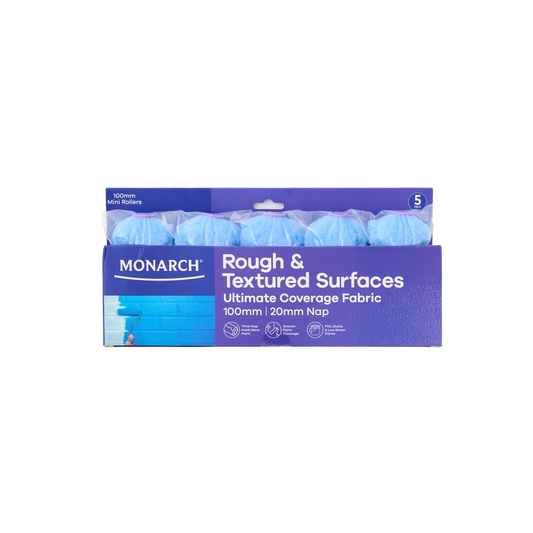 Monarch Mini Rollers - 100mm - 20mm Nap - 5 Pack - Purple