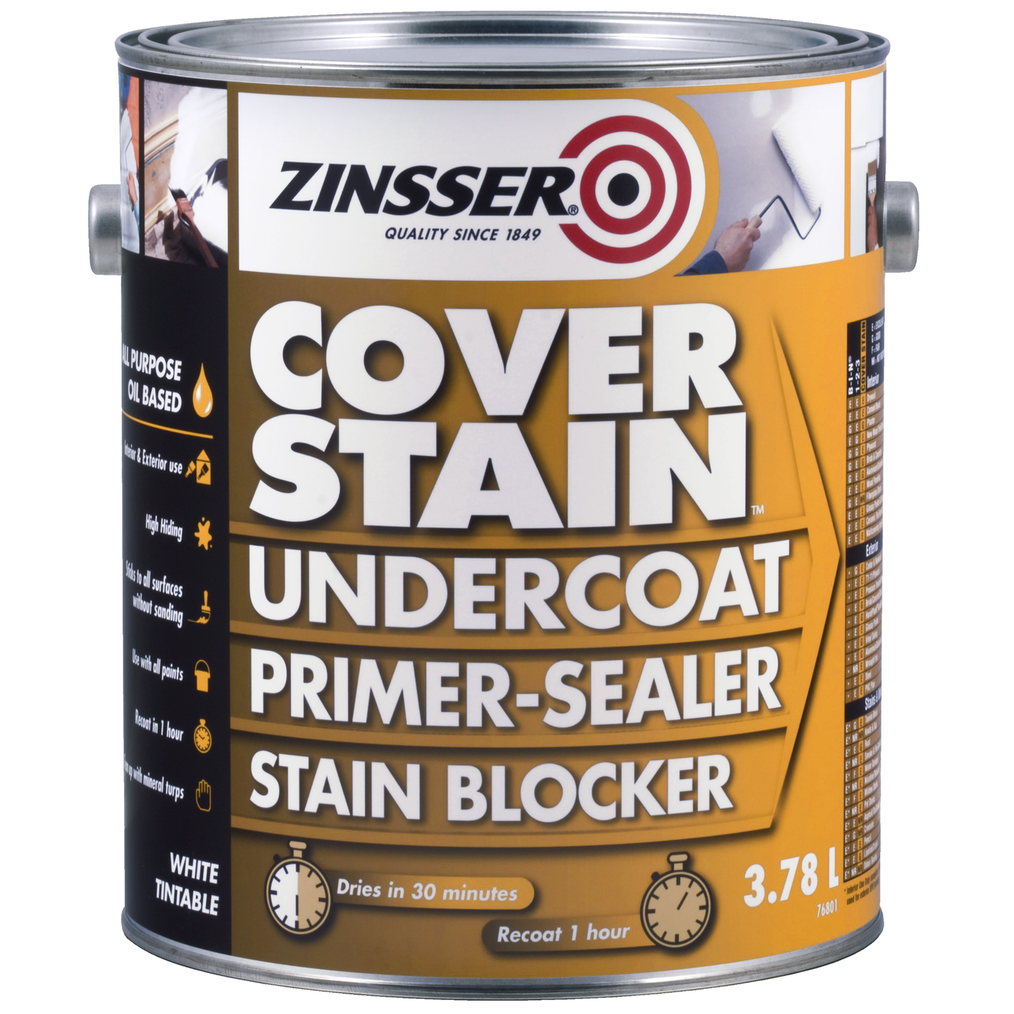 Zinsser Coverstain Primer Sealer - 3.78L - White