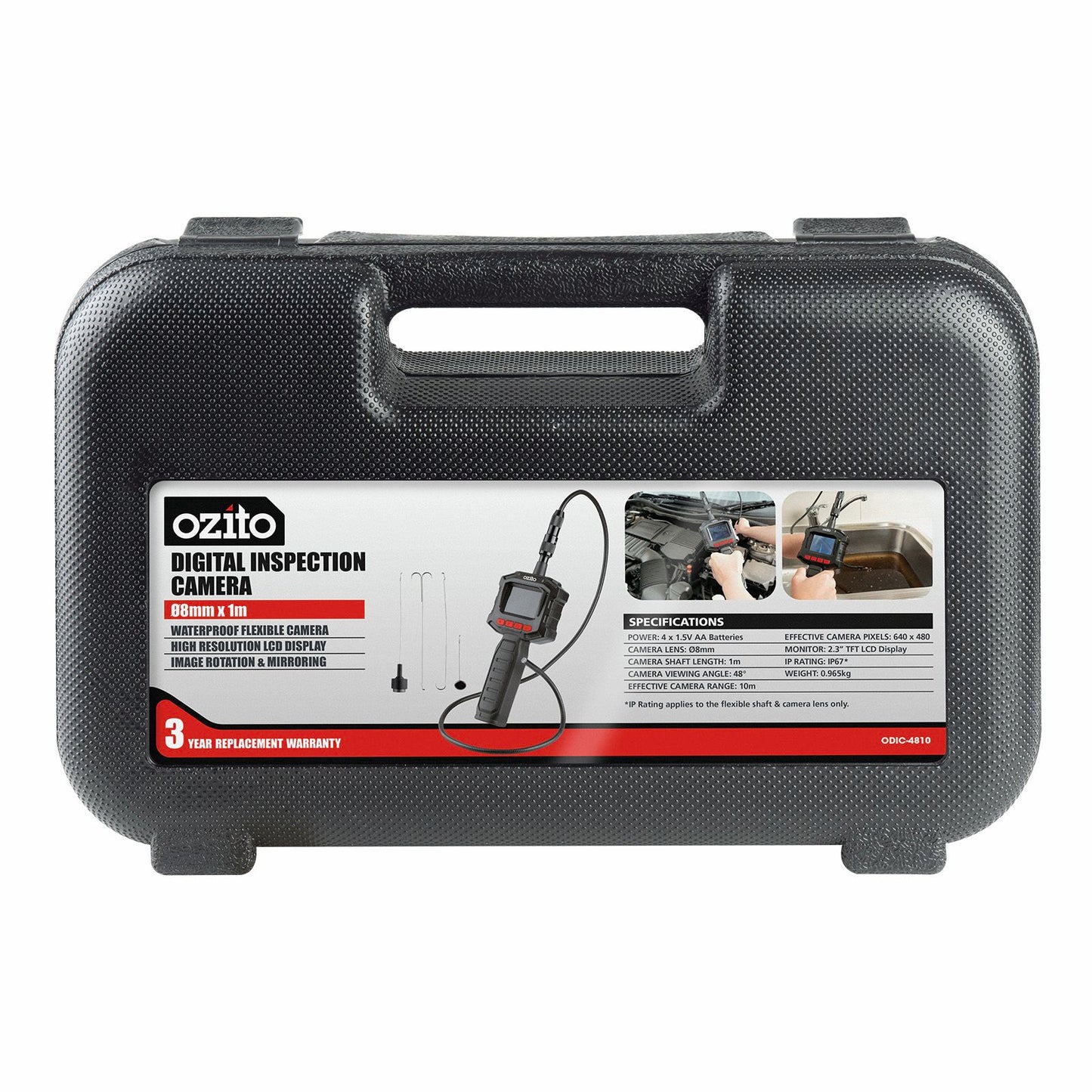 Ozito Digital Inspection Camera - 8mm x 1m