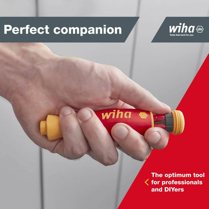Wiha PocketMax Electric Screwdriver Bit Magazine - 4 SlimBits - 75mm