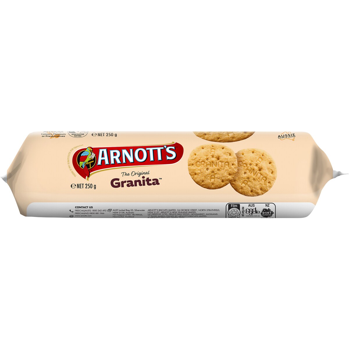 Arnotts Granita Plain Biscuits 250g