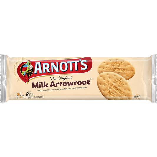 Arnotts Milk Arrowroot Plain Biscuits Biscuits 250g