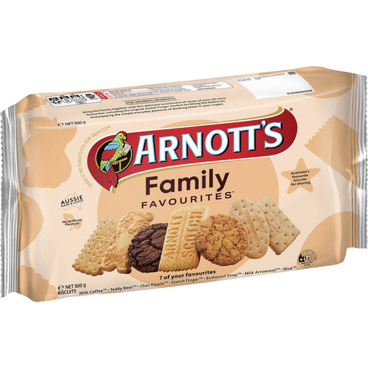 Arnott's Family Favourites Assorted Biscuits 500g