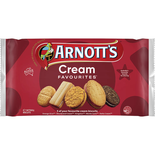 Arnotts Arnotts Cream Favourites Assorted Biscuits 500g