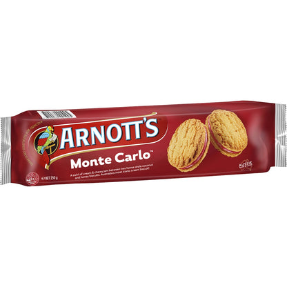 Arnotts Monte Carlo Cream Biscuits 250g