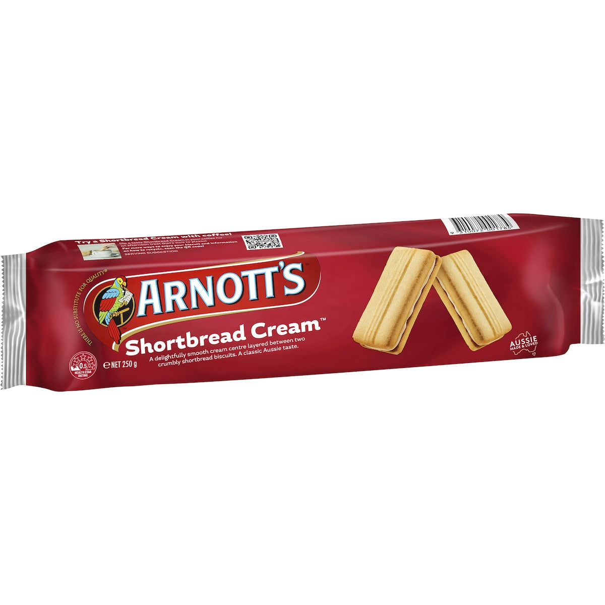 Arnotts Shortbread Cream Biscuits 250g