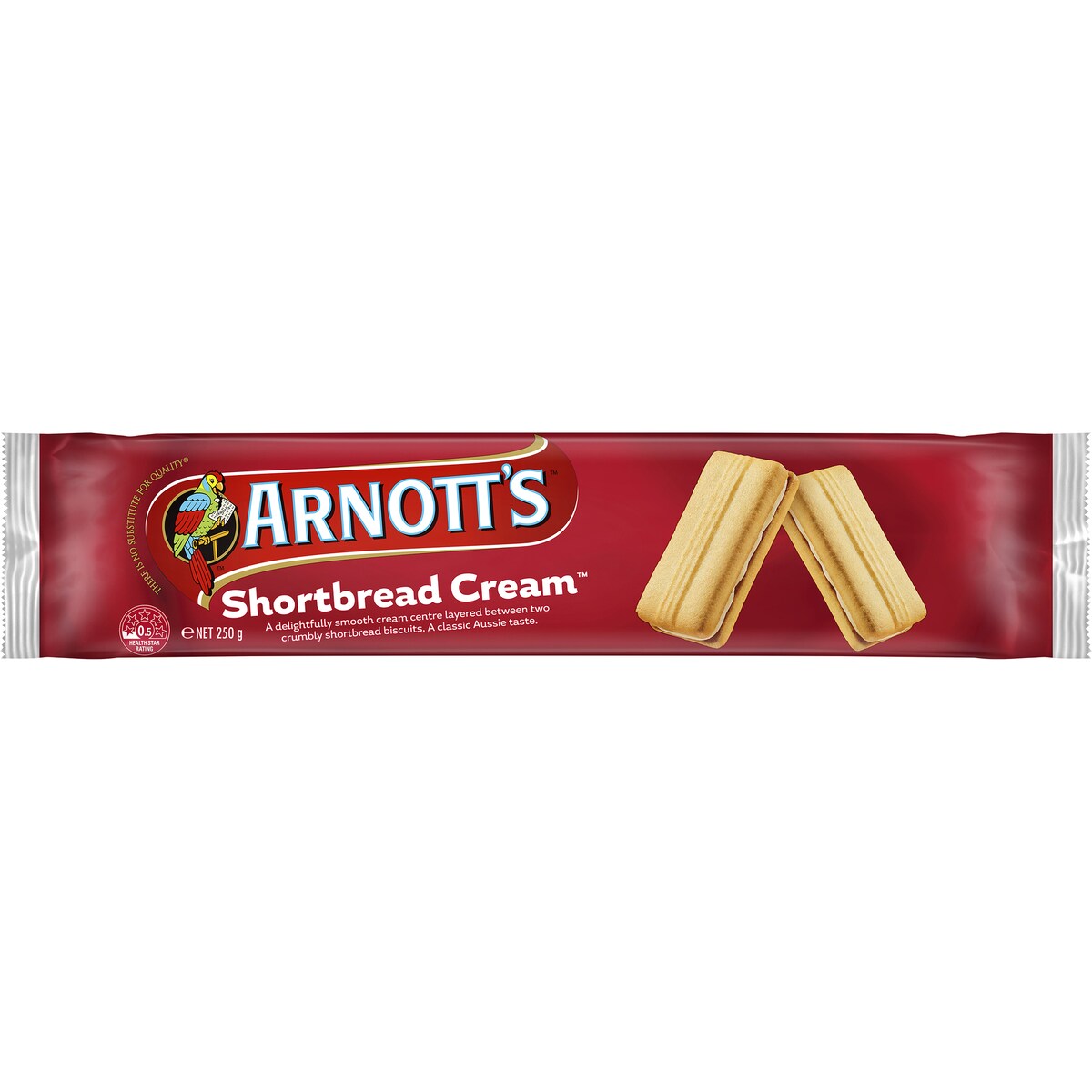 Arnotts Shortbread Cream Biscuits 250g