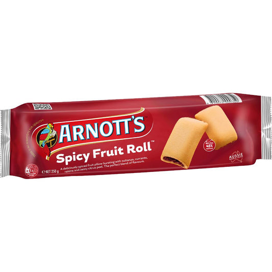 Arnott's Spicy Fruit Roll Biscuits 250g