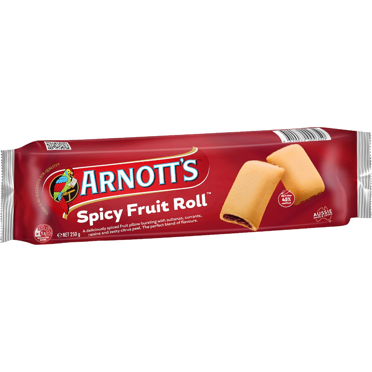 Arnotts Spicy Fruit Roll Biscuits Biscuits 250g