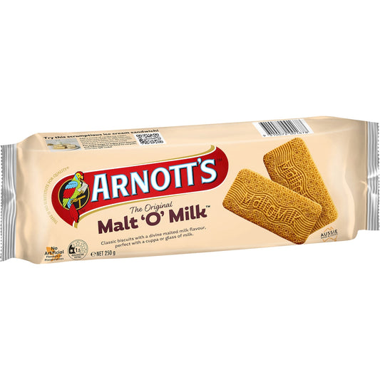 Arnotts Malt-O-Milk Plain Biscuits Biscuits 250g