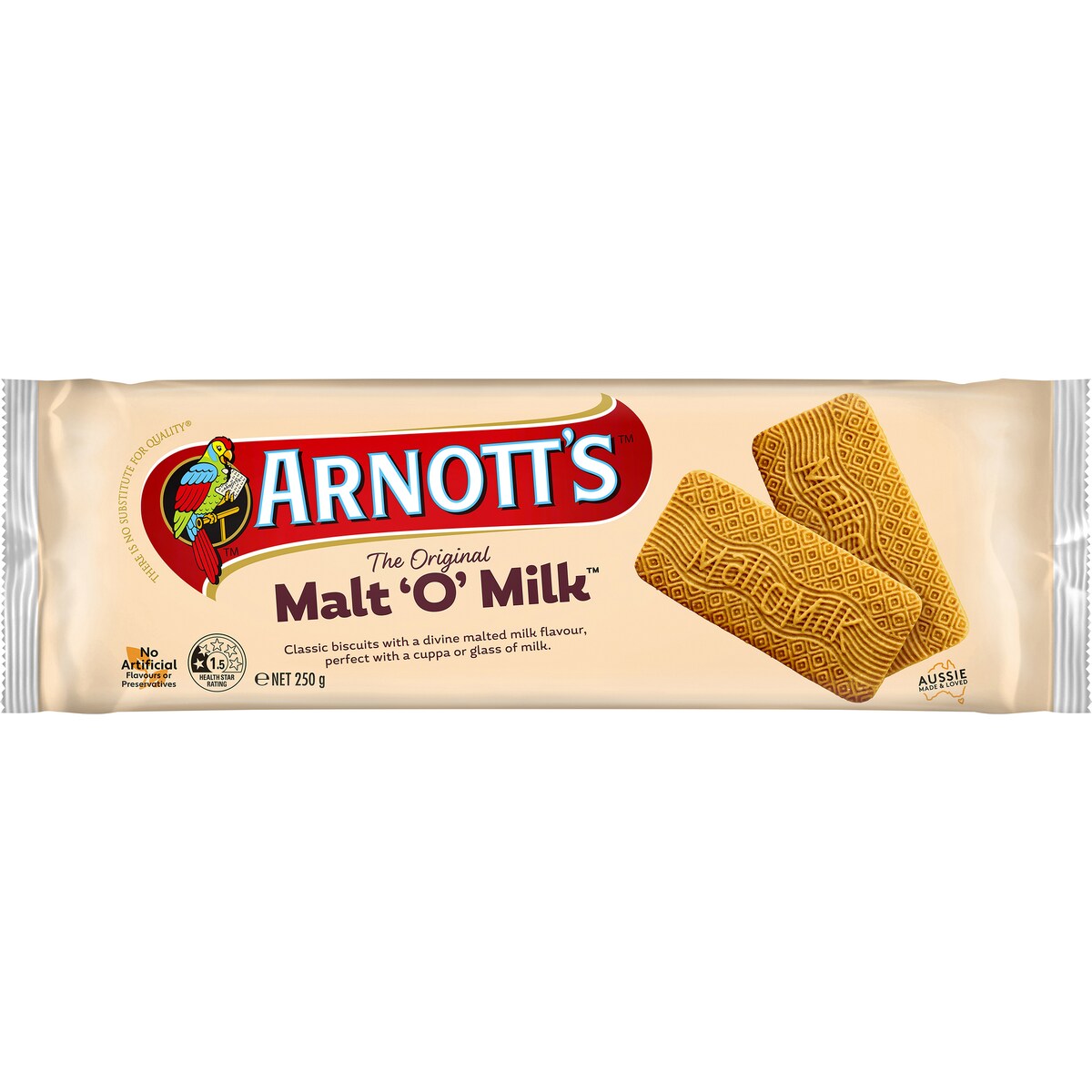 Arnott's Malt-O-Milk Plain Biscuits Biscuits 250g