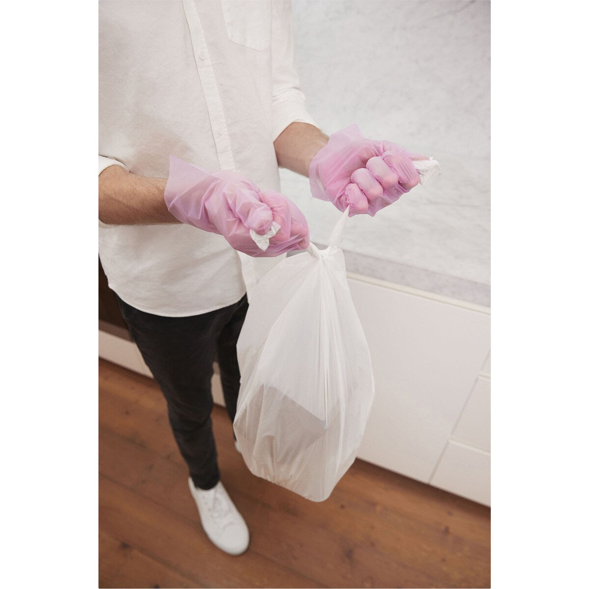 Vileda Ansell Simply Easy TPE Disposable Gloves Medium/Large 100 pack